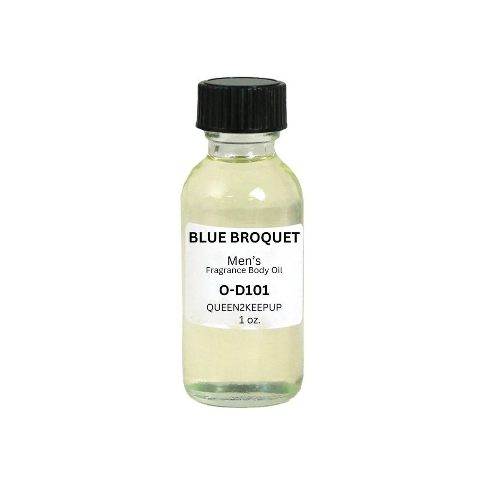 Blue Broquet Men's Body Oil Fresh Citrus Juniper and Rosemary Scent 1 oz